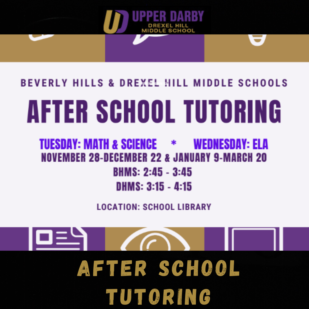   Flyer for After School Tutoring